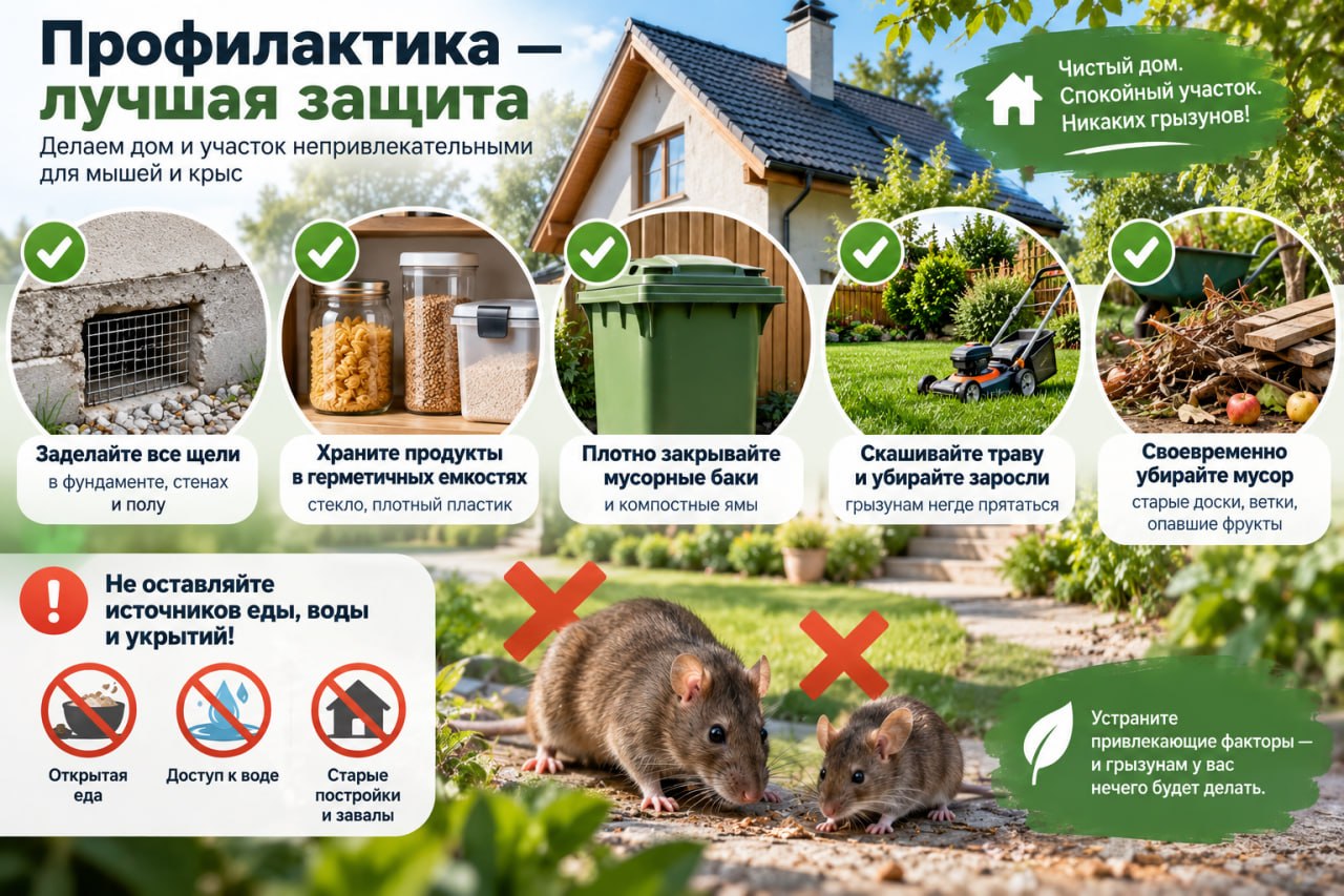 Профилактика от мышей и крыс